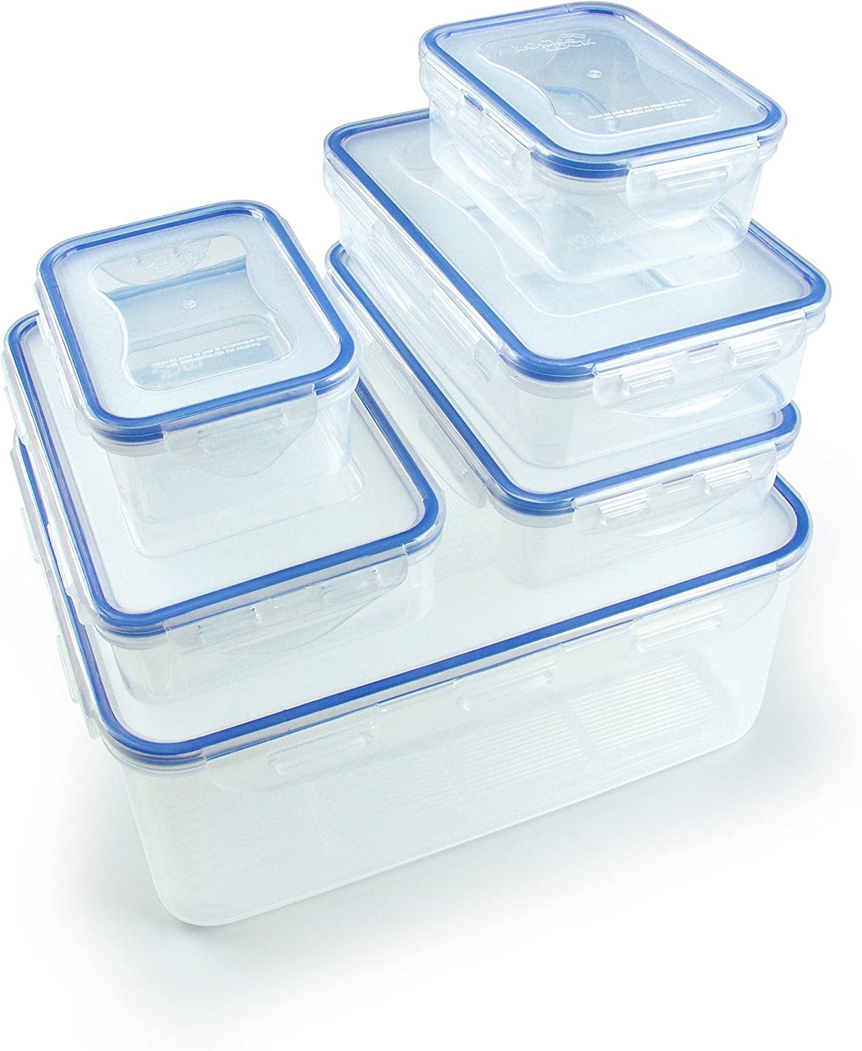 Rackhams Food Storage Containers | 6 Meal Prep Containers Reusable | Lunch Box - Image 2