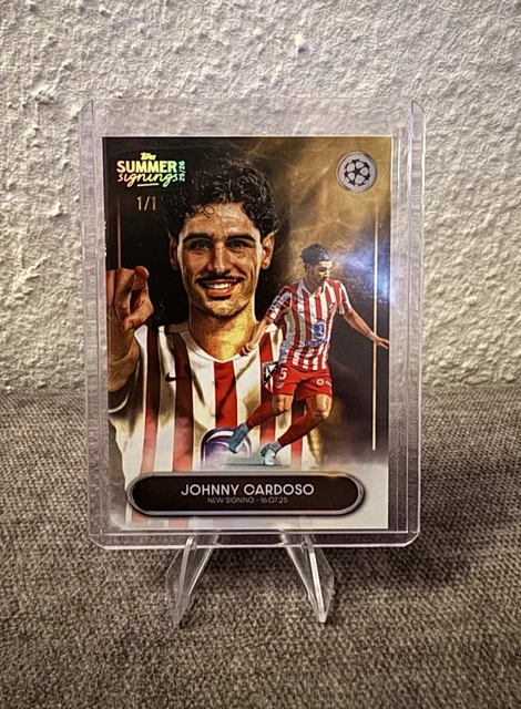 Johnny Cardoso 1/1 Topps Summer Signings 25/26