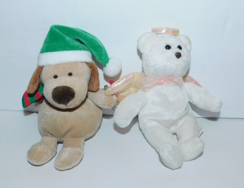 NEAT PAIR OF TY JINGLE BEANIES HALO AND SLUSHES