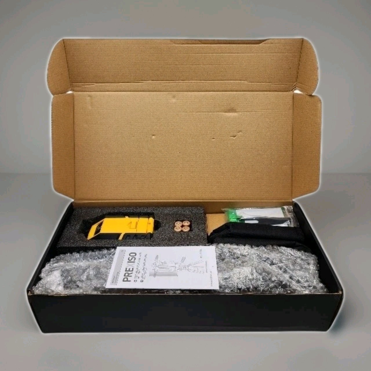 PREXISO 360° Laser Level w/ Tripod, 100Ft Self Leveling Cross Green Line Laser