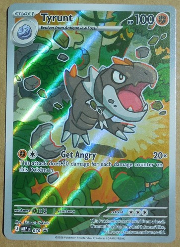 Tyrunt 070 Full Art Holo Black Star Promo Mega Evolution Promo NM