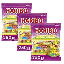 Haribo Happy Easter Minis 250g Ostern Fruchtgummi Mini Beutel (3er Pack)