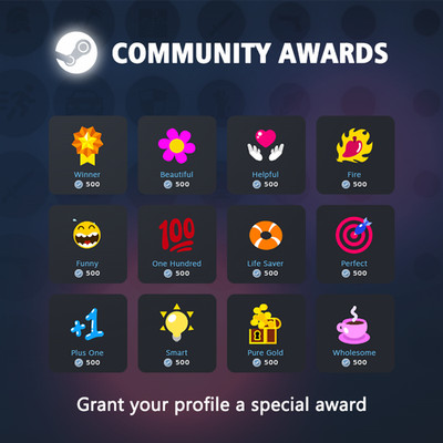 Steam Community Awards   Profile Awards   Neue Auszeichnungen