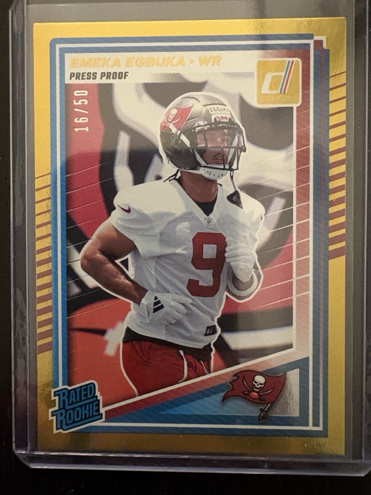 2025 Donruss Emeka Egbuka Gold Press Proof /50 Rated Rookie SP🔥🔥