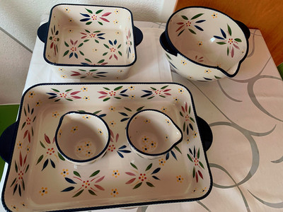   Temp-Tations, Keramik Old World Konfetti  Set 5 teilig 