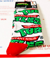 Teenage Mutant Ninja Turtles Crew Socks Size 9-13 Brand New With Tags TMNT