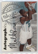 1997-98 Skybox Premium Autographics Malik Rose Auto 1oa6