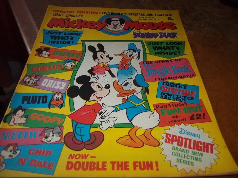 Walt Disney's Mickey Mouse and Donald Duck Comic 24 January 1976 weekly GC - Image 1 of 1