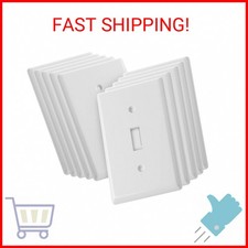 Bates- Light Switch Cover, Switch Plate Covers, Pack of 10, Single Light Switch