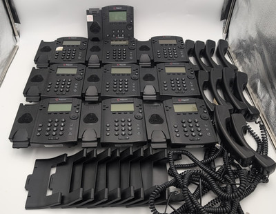 Lot of 10 - Polycom VVX 311 Business HD Voice 6-Line Media VOIP Telephone System