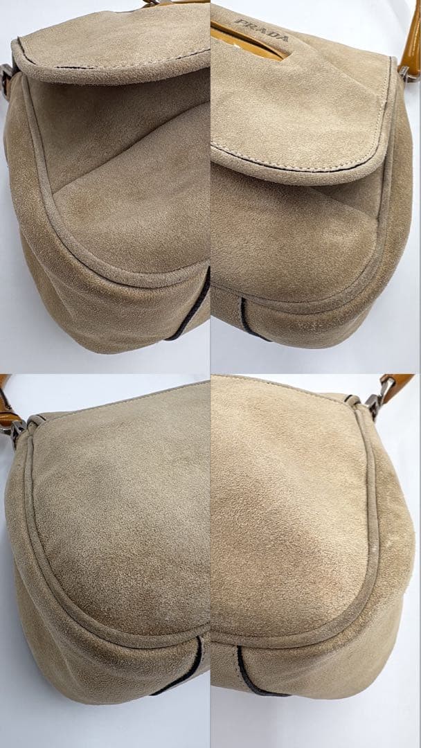 PRADA archive Suede Leather shoulder Bag thumbnail 6