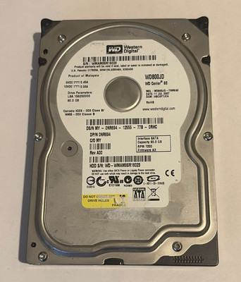 Western Digital 80GB HDD 3.5'' 7200RPM SATA WD800JD / WD800JD-75MSA3