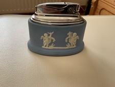Wedgwood Jasperware BLUE 1956 Table Lighter  vintage and rare