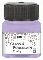 Kreul Glas- Und Porzellanfarbe Chalky Sweet Lavender 20 Ml Im Glas