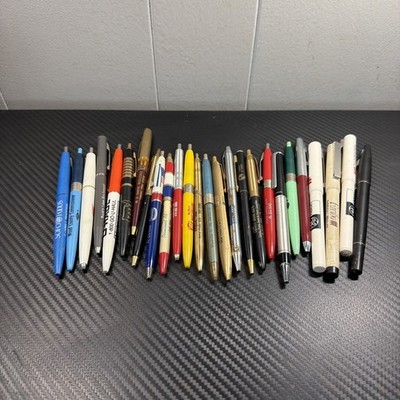 Lot of 26 Vintage Advertising Promotional Pens Disney Bettoni Redwing Sohio L4