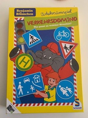 Benjamin Blümchen Verkehrsdomino Schmidt Verkehrslernspiel