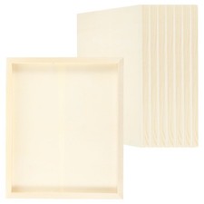 10"x12" Wood Panels Board, 8Pcs Unfinished Square Wood Canvas Boards