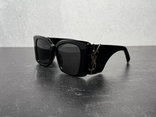 NEW YVES SAINT LAURENT M119 BLAZE SUNGLASSES BLACK W/GRAY LENS SHIPS TODAY 