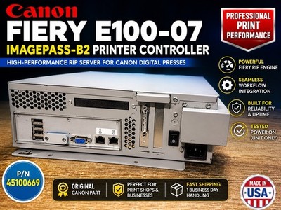 Canon imagePASS-B2 Fiery E100-07 Printer Controller Server RIP P/N 45100669