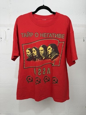 Vintage Type O Negative Shirt 2001 USSR XL Red