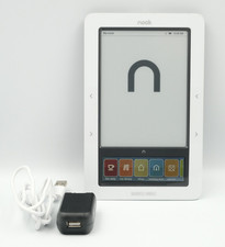 Barnes  Noble Nook 1st Edition E-Reader BNRV100 White 1.25GB