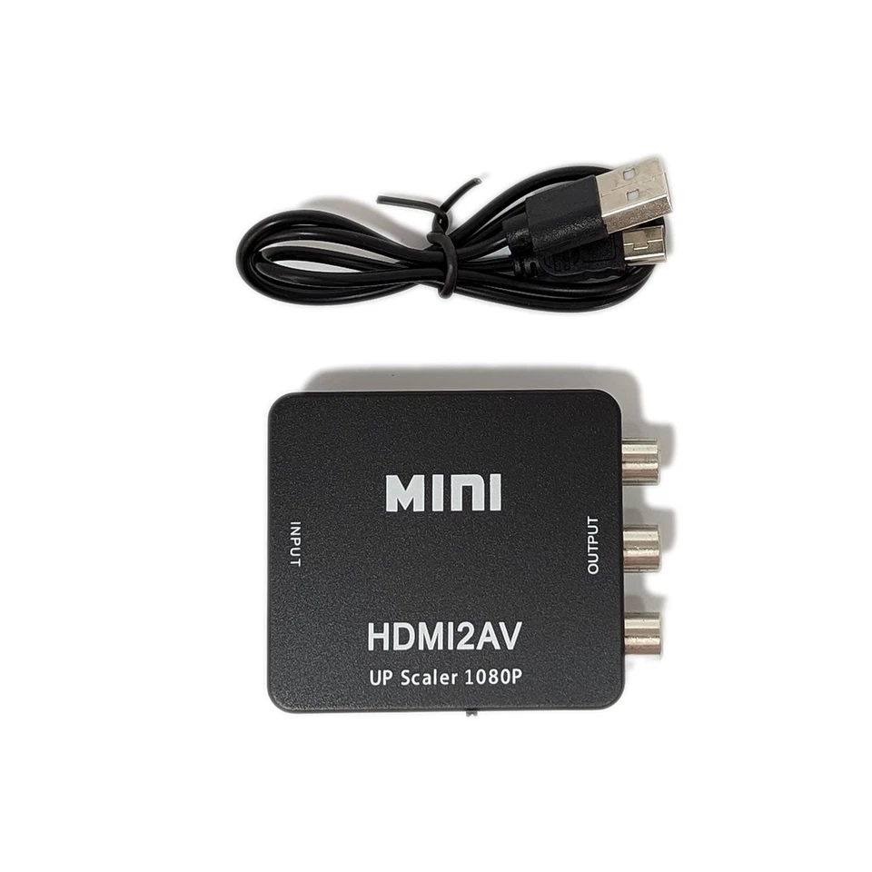 HDMI zu AV Adapter konverter upskaler 1080p HDMI input AV output - Bild 4 von 4