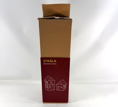 Limited Ed. Ikea STRALA Xmas Table Decor. Lamp Battery Operated House New Open