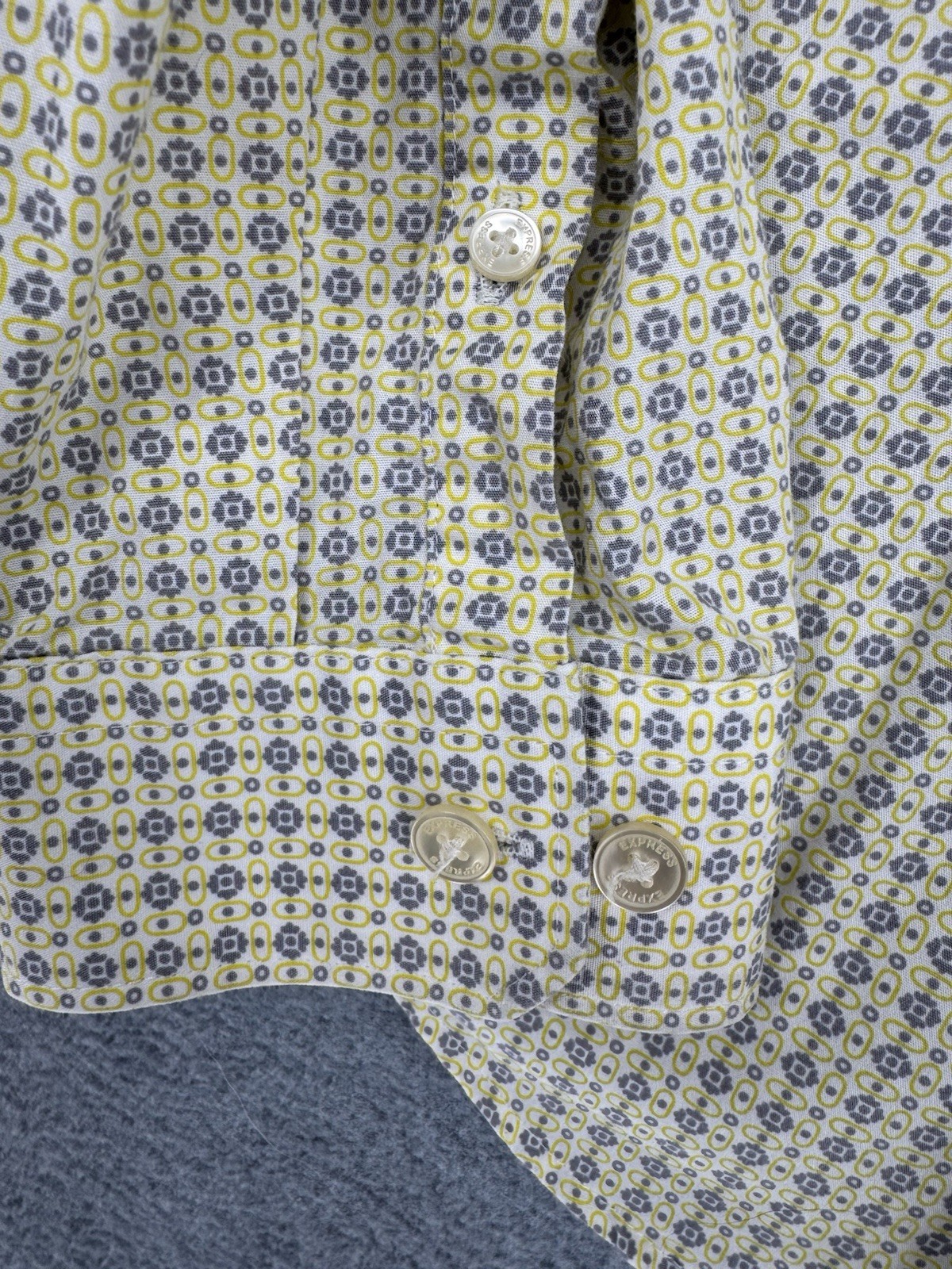 Men’s Fitted Button Down Shirt Patterned Long Sle… - image 13