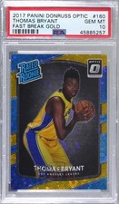 2017-18 Donruss Optic Fast Break Gold Prizm 3/10 Thomas Bryant PSA 10 GEM MT ph4