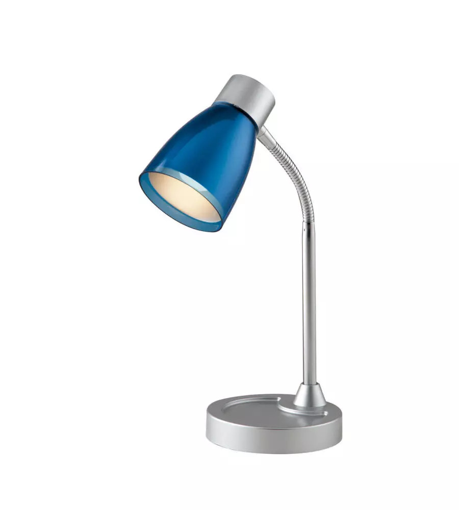 Lampada Arkimede Blu per Cameretta e Studio | Metallo Sicuro 40W