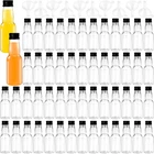 50 Pack 1.7oz Mini Liquor Bottles,Plastic Shot Bottles with Cap Small Water B...