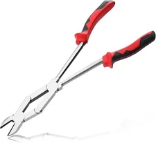 LEONTOOL Long Reach XL Dual Pivot Wire Cutting Pliers Double-Joint Side Cutte...