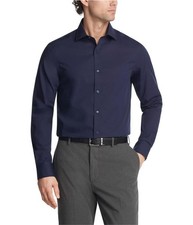 Tommy Hilfiger Mens Solid Button Down Dress Shirt