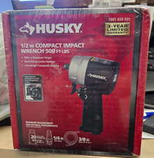 New Husky 12 Compact Impact Wrench Air Tool - Black H4435 New Husky 12 Compact Impact Wrench Air Tool - Black H4435
