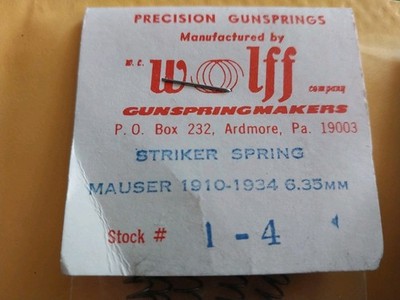  MAUSER 1910-1934 FACTORY ORIGINAL  NEW WOLLF SPRINGS SET FREE SHIPPING   