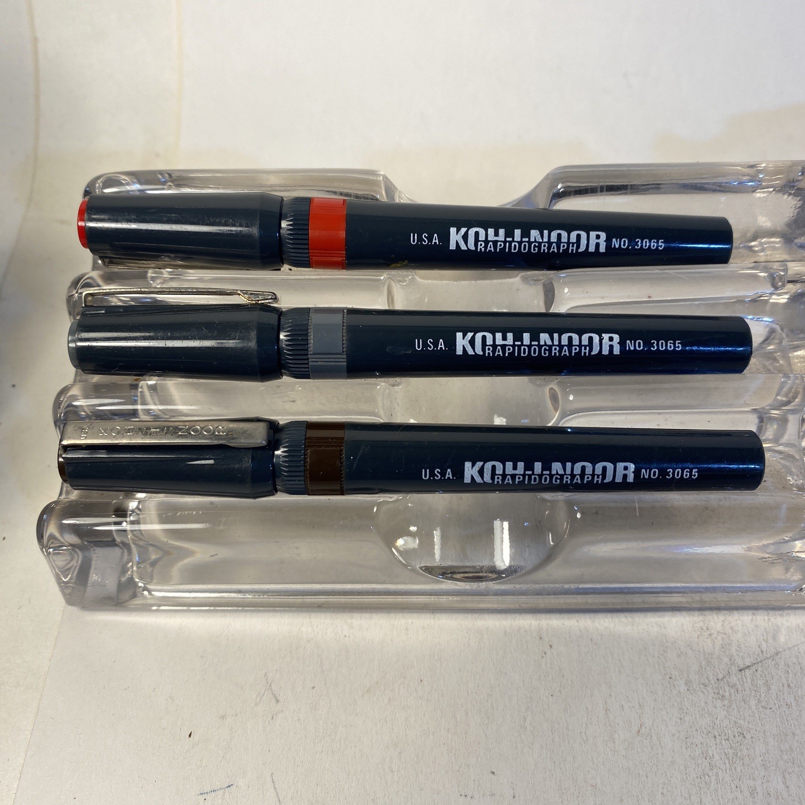 Koh-I-Noor Rapidograph 3065 Set of 3 Size 0 1 2