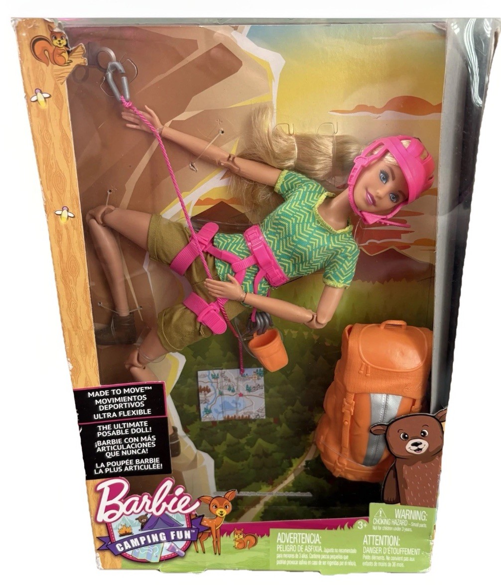 Rock Climber Barbie Barbie Made To Move Camping Fun Rock Climber