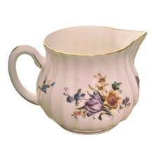 Royal Worcester vintage Fine Bone China Roanoke floral milk jug/creamer, VGC