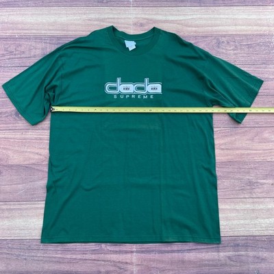 Vintage Dada Supreme T Shirt Mens Size XXL Green Sun Faded Logo