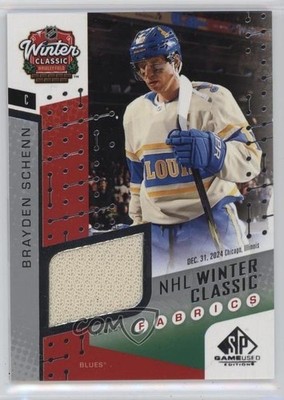 2025 Upper Deck SP Game Used Winter Classic Fabrics Brayden Schenn #WCF-2 0e6c