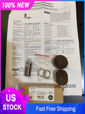 01 Allen Bradley AB Bulletin 873M Ultrasonic Sensor D18AV300-D4 300mm