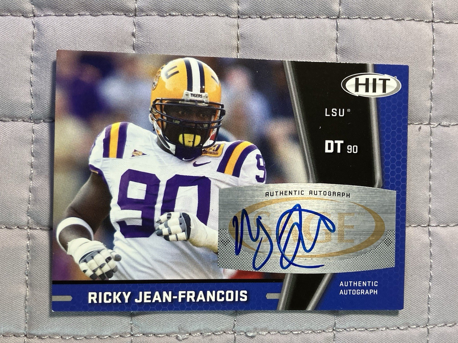 Ricky Jean-Francois SA-GE Hit Autographs #A42 Base