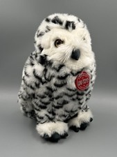 Uni-Toys Leosco Schneeeule Eule wei&szlig; mit drehbarem Kopf Stofftier Pl&uuml;sch 25 cm
