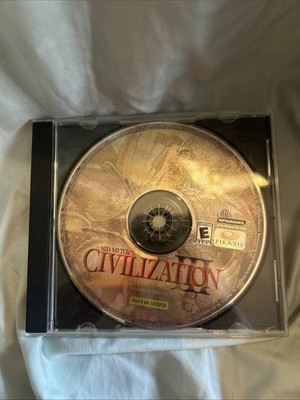 Sid Meiers Civilization III + Conquests Windows disc and instruction manual 