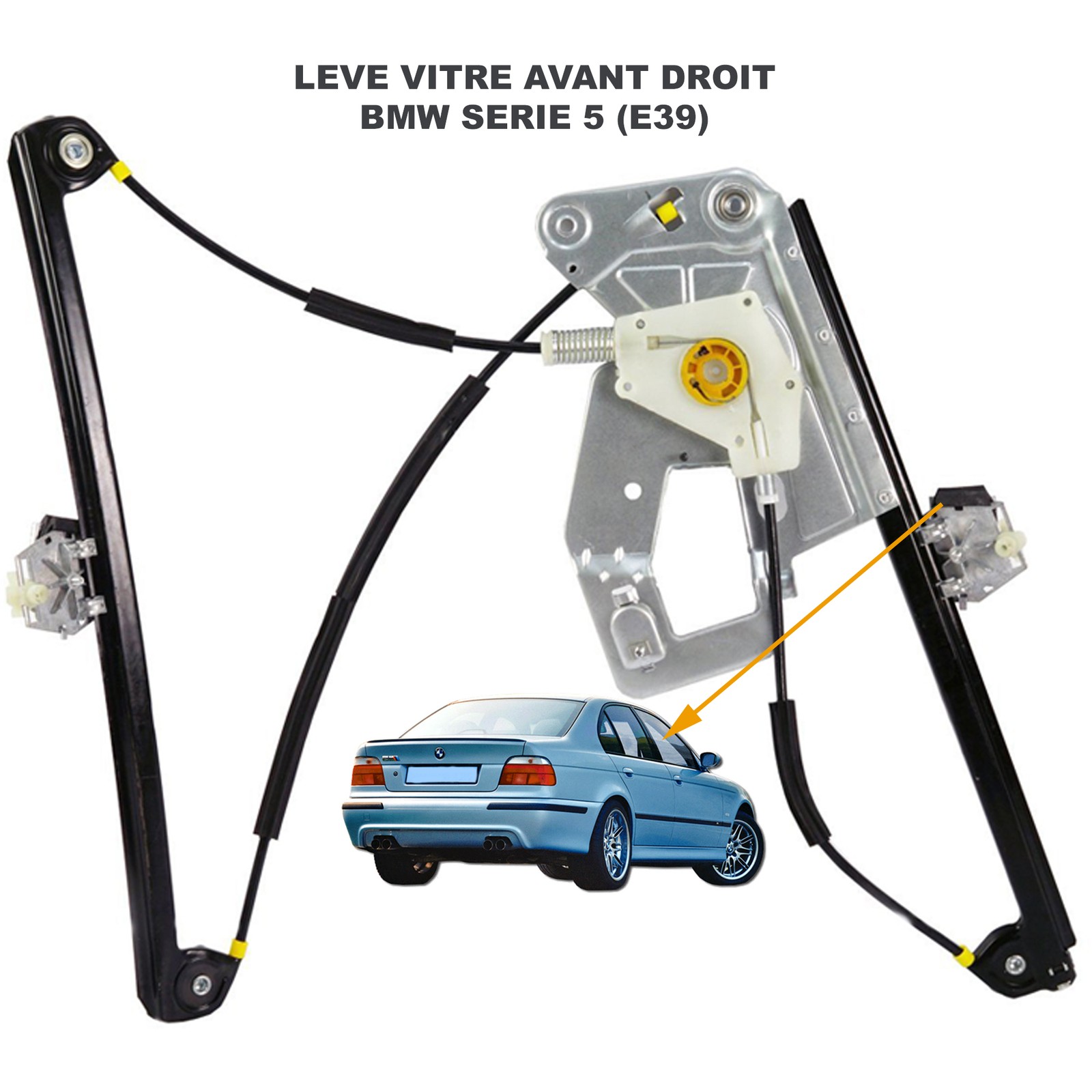 Lève-vitre avant droit BMW E39 résolvant le problème de vitre bloquée