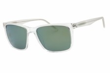 New Nautica N6259S N 970 Transparent/Green Mirror 55-17-145 Sunglasses