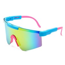 Schnelle Brille Polarisierte Sonnenbrille Sport Partybrille Pink Sky UV400