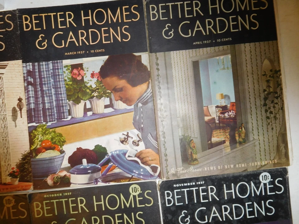 17 Vintage 1936-38 Better Homes & Gardens Magazine Lot Foto 4 de 4