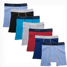 Hanes Boy's Small Comfort Flex Boxer Briefs 10-Pack Underwear K34-25