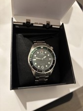 Citizen Eco Drive Green Dial Silver band
